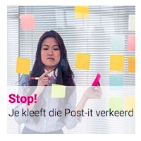 Stop! : Je kleeft die Post-it verkeerd