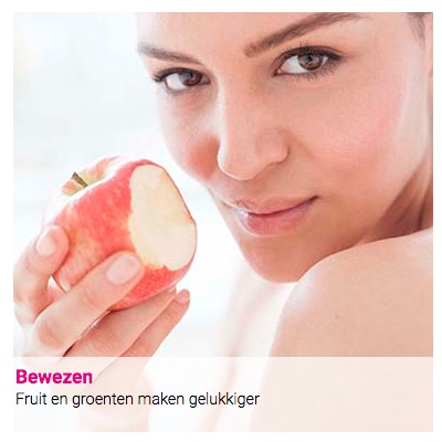 Bewezen : Fruit en groenten maken gelukkiger