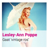 Lesley-Ann Poppe : Gaat ‘vintage ros’