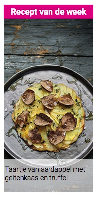 Recept van de week : Taartje van aardappel met geitenkaas en truffel