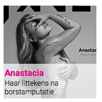 Anastacia : Haar littekens na borstamputatie