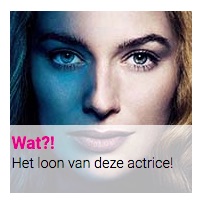 Wat?! : Het loon van deze actrice!